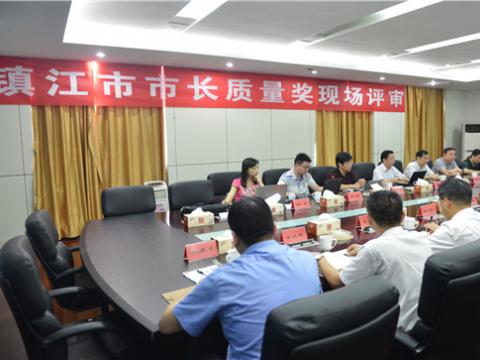 镇江市市长质量奖现场评审活动在pp电子母线顺遂举行