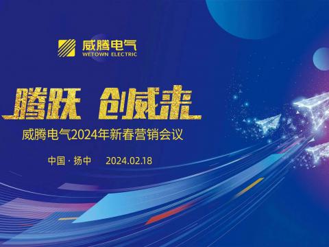 腾跃 创威来|pp电子电气2024年新春营销盛典盛大召开